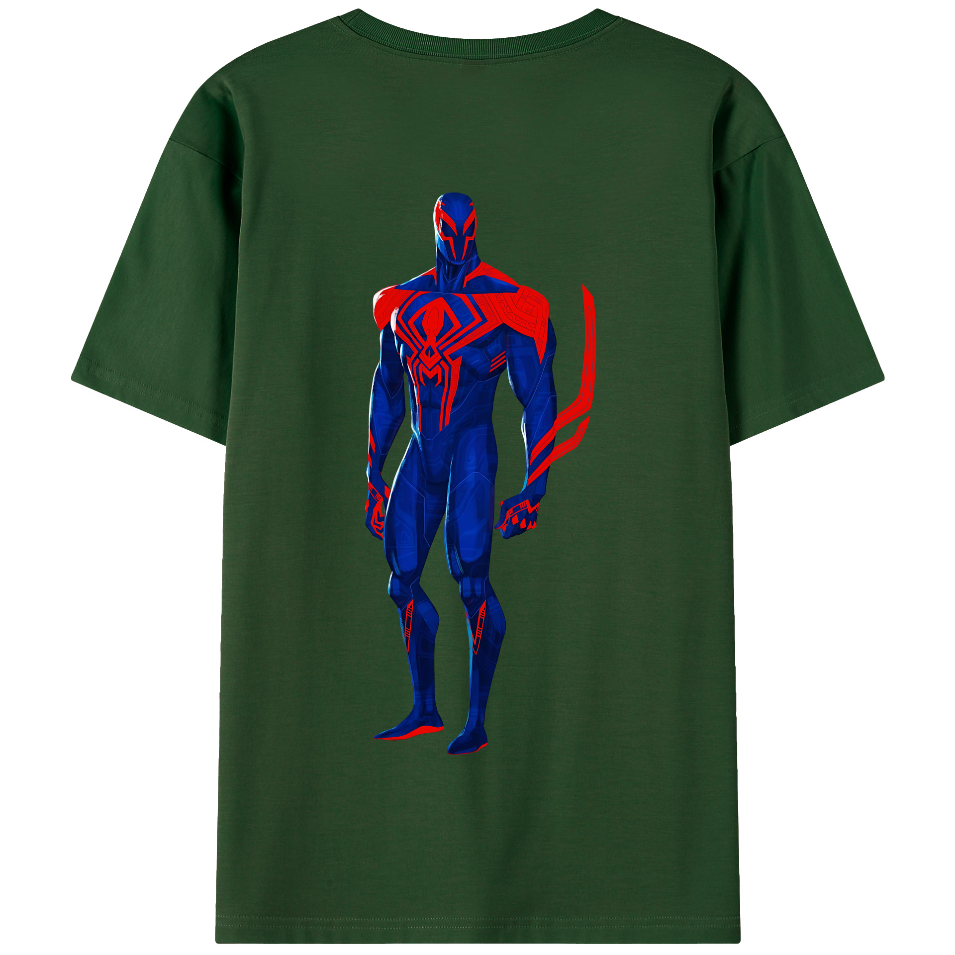 Spider Man スパイダーマン 綿100％半袖Tシャツ（背面プリント）